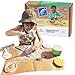 KiwiCo Dinosaur Fossil Dig Kit for Kids Age 6+ | Excavate & Build Dinosaur Skeleton, Make Fossil Impressions | STEM Paleontology Science Kit with Dinosaur Facts Poster