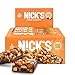 NICK'S Peanut Chocolate Snack Bar, Keto Nut Snack for Sports, Hiking & Outdoor Activities, 1G sugar, 3G net carbs, healthy snack, (pack of 12)