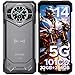 DOOGEE S200 5G Rugged Smartphone with 6.72” FHD+1.32' Dual Screen,10100mAh/33W Rugged Phone Unlocked,32 GB+256 GB Cell Phone, Android 14,ATT, Verizon,100 MP Camera/Fingerprint ID/Face Unlock/NFC/GPS