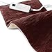 Sunbeam XL Back, Neck, and Shoulder Heat Therapy, 12 x 24 with Auto Shut Off, 6 Settings, Machine-Washable, Comfortable Microplush Fabric - Burgundy