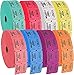 Nannicola Double Roll Raffle Event Tickets - Full Set of 8 Colors (8 Rolls of 2000 Tickets Each)…