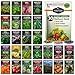 Survival Garden Seeds Home Garden Collection - 30 Pack with 18,500+ Non-GMO Heirloom Vegetable, Fruits, Herb Seed Varieties for Planting - Plant & Grow Survival Food & Emergency Preparedness Gear