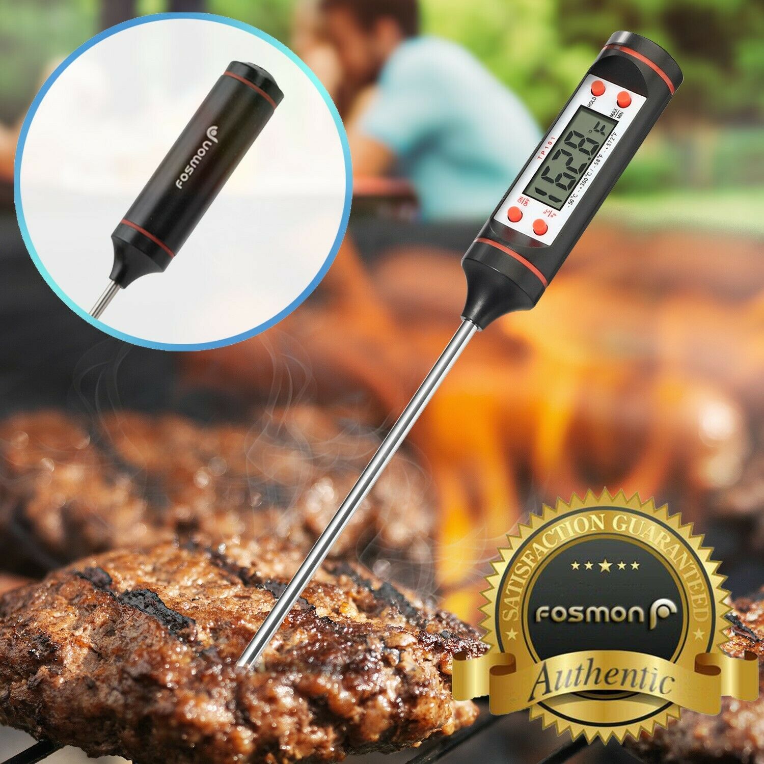 SAVE $14.50 on Instant Read Digital Electronic Kitchen Cooking BBQ Grill Food Meat Thermometer deal